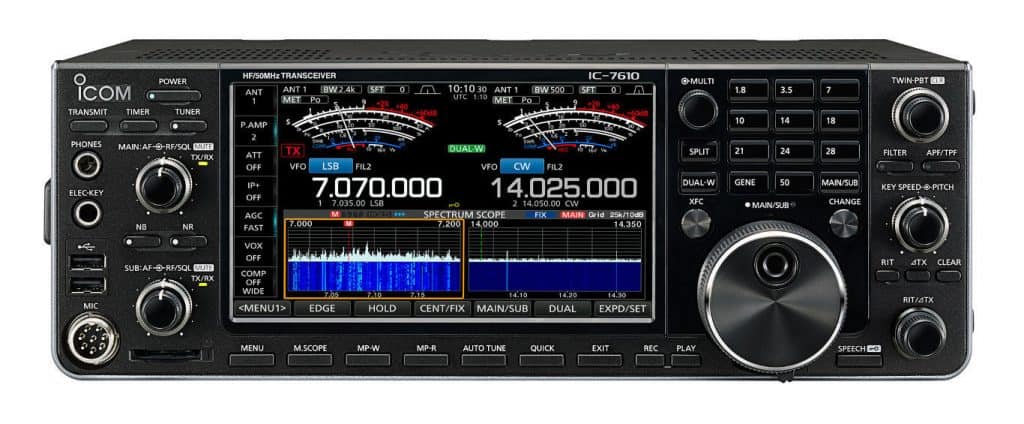 icom 7610 front