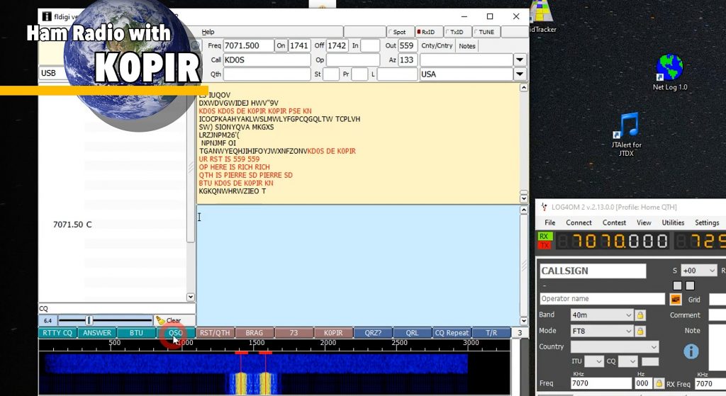 fldigi rtty macros